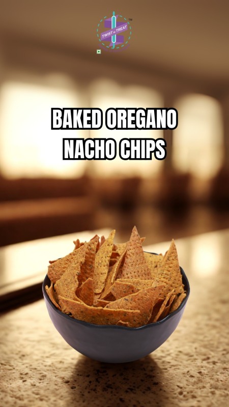 Vegan Baked Oregano Nacho Chips