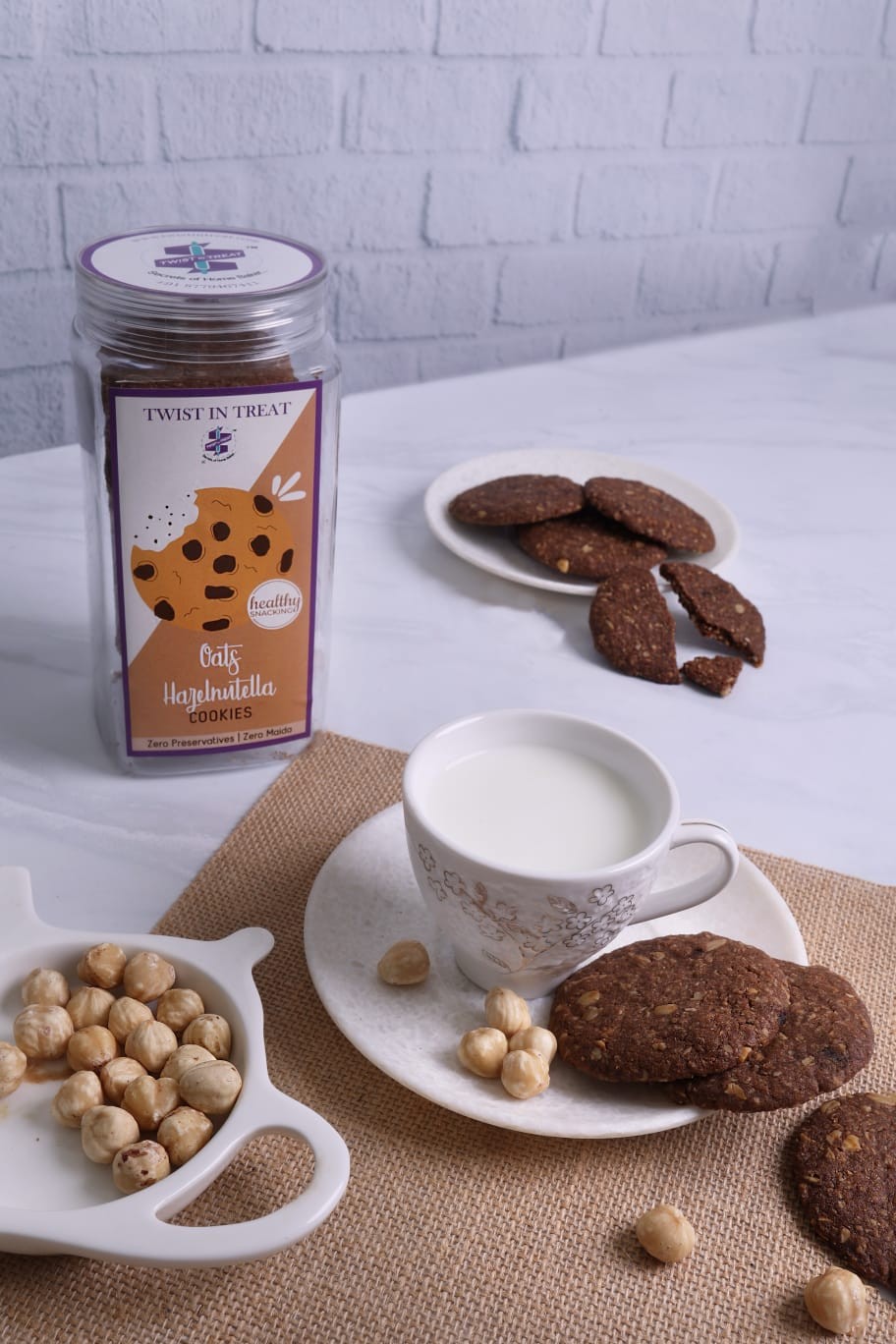 Oats Hazelnutella Cookies