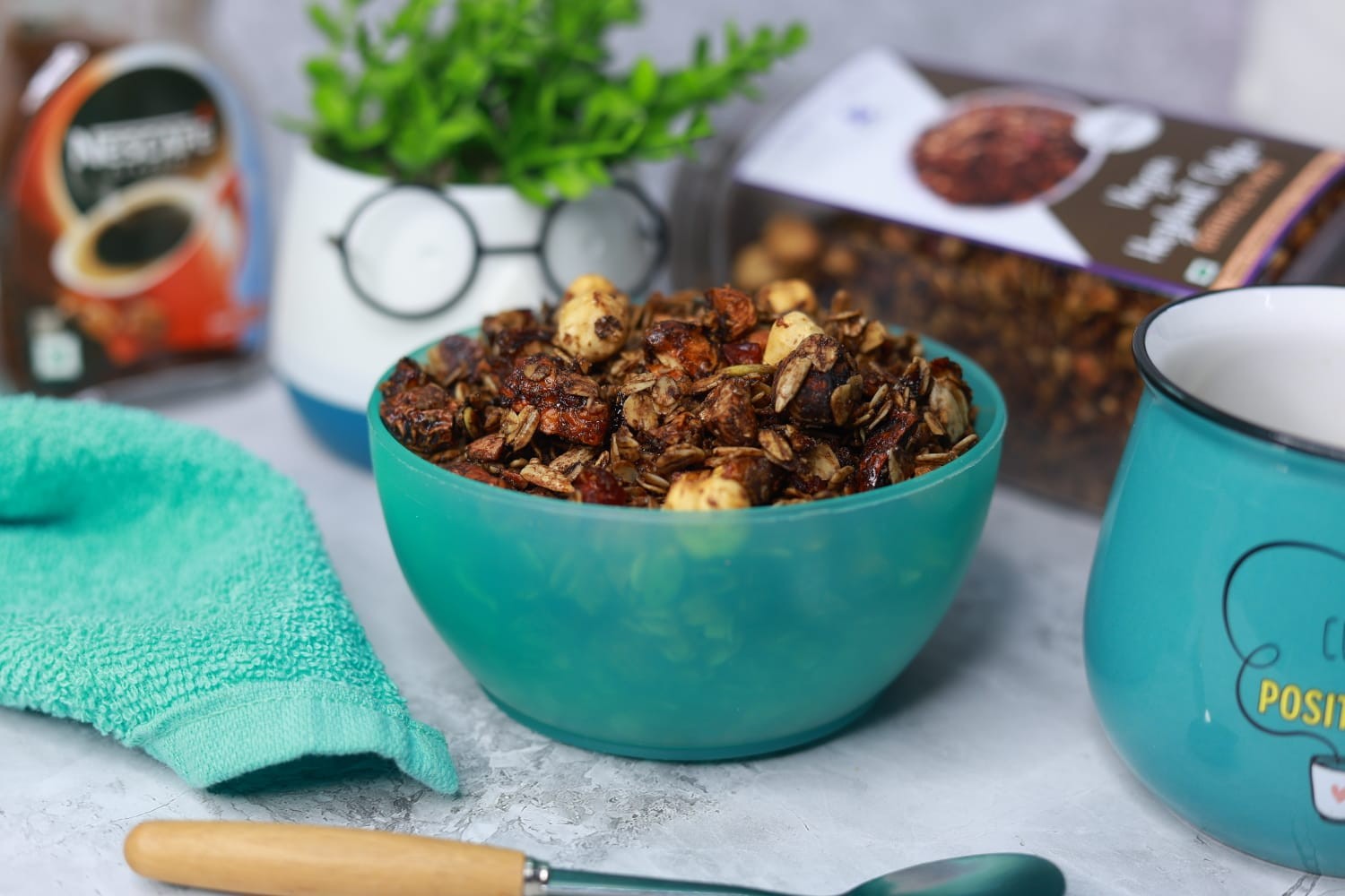 Vegan Hazelnut Coffee Granola Mix