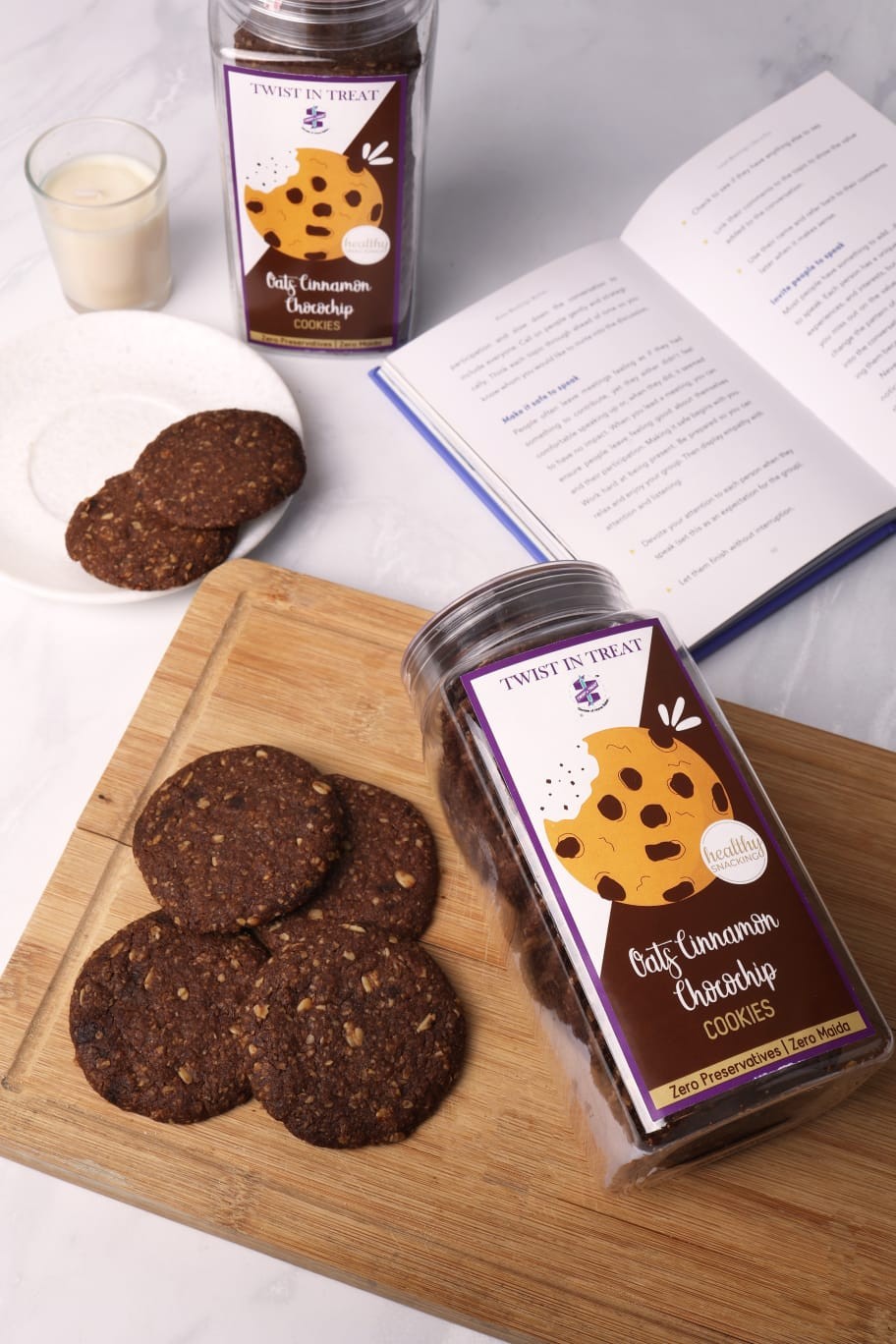 Oats Cinnamon Choco-chip Cookies